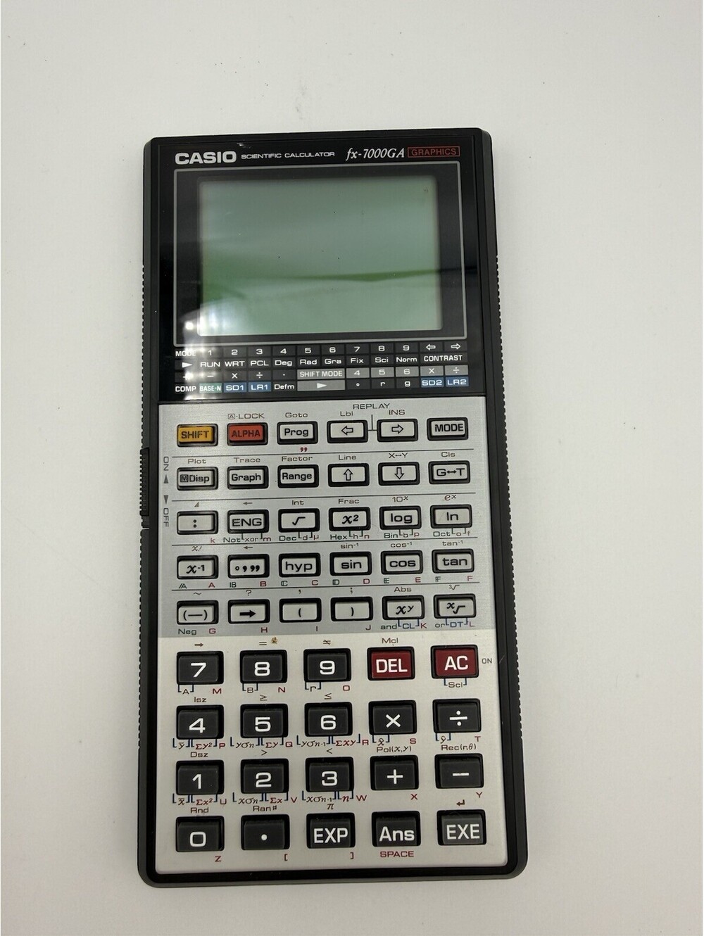 Vintage Casio fx-7000GA Graphics Scientific Calculator Black Tested Works